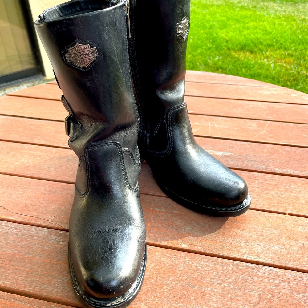 Harley Davidson black riding boots